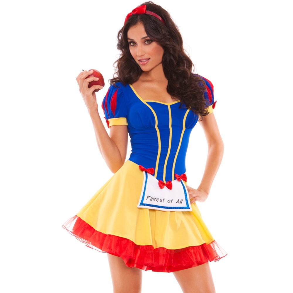 Princess Costume Dress Light Up Apron Head Band